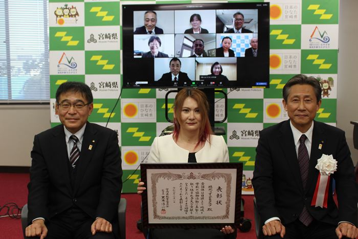 令和3年度「 地域学校協働活動 」推進に係る県教育長表彰 授賞式
