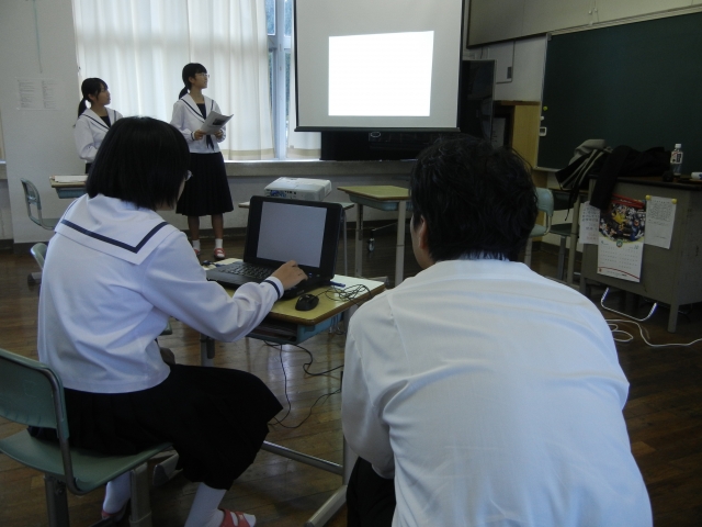 プレゼンテーションの発表を練習