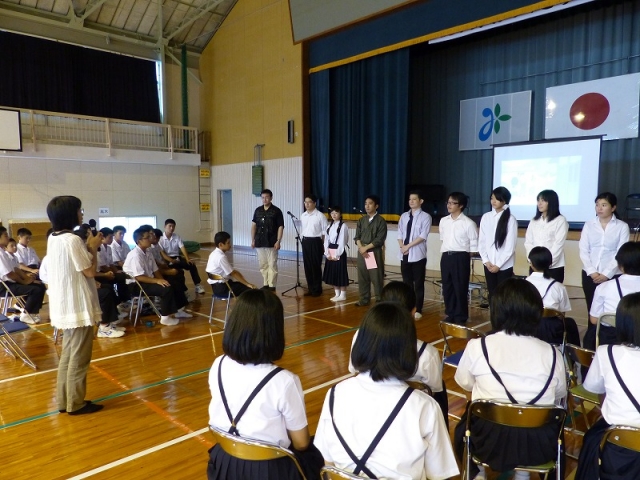 家庭教育学級長による御礼の言葉