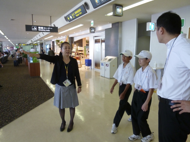 待合所での説明 待合所での説明