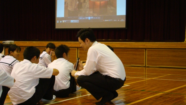 進路講演会の様子