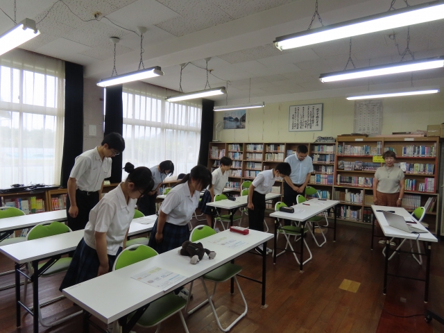 あいさつの練習